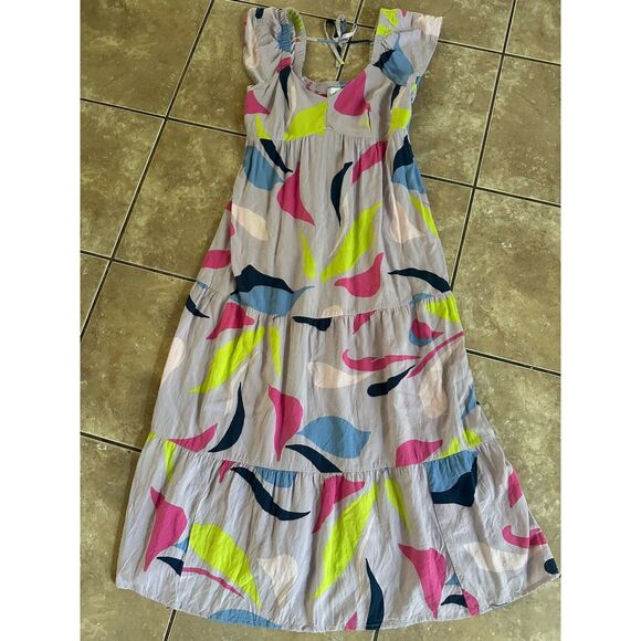 Isabel S Maxi Rayon Printed Dress Tiered - Picture 1 of 6